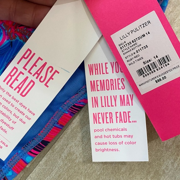 👙🆕Lilly Pulitzer Bikini Bottom, Size 14👙 - Picture 2 of 2